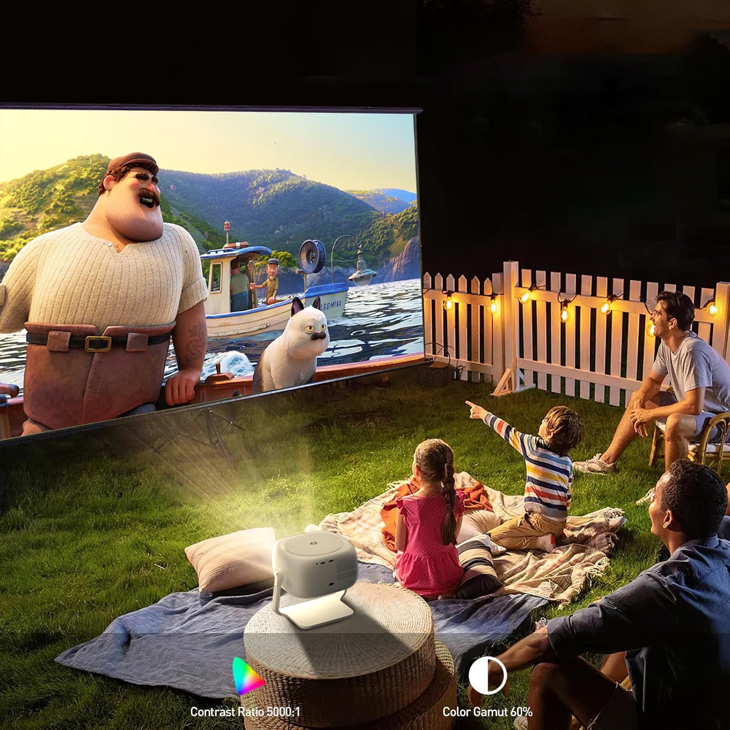 XIAPIPRO 400ANSI 1080P Full HD Projector, Home Theater Projector with WiFi & Bluetooth, LED Projector for Movies, Gaming, and Outdoor Use – Compatible with TV Stick, Laptop, Smartphone, USB, HDMI